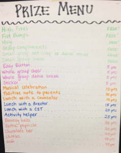 Prize list